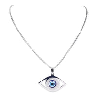 Unisex Stainless Steel Eye Pendant Necklace