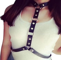 Women Black Leather Waist Strap Belt