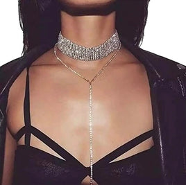 Women T Logan Clavicle Crystal Choker Necklace