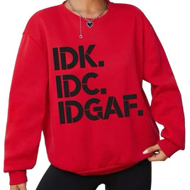 Slogan Graphic Drop Shoulder Sweatshirt