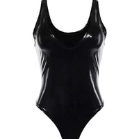 Women One Piece Polyester Backless Swimsuit