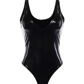 Women One Piece Polyester Backless Swimsuit