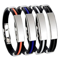 Men Stainless Steel String Bracelet