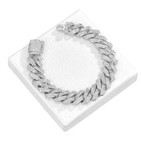 Men Silver Punk Hip Hop Style Bracelet