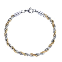 5mm Stainless Steel Twist Chain Bracelet