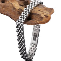 Stainless Steel 10mm Watch Chain Unisex Bracelet