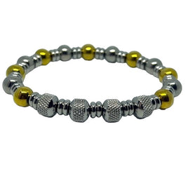 Stainless Steel Beaded Bracelet #000015