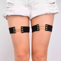 1 Pair New Sexy Velvet Leather Thigh Leg Chain