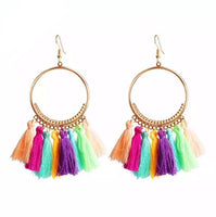 1 pair Bohemian tassel vintage earring