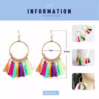 1 pair Bohemian tassel vintage earring