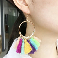 1 pair Bohemian tassel vintage earring