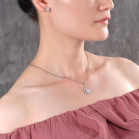 Stainless Steel Necklace & Earrings Set