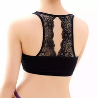 Women Hollow Tube Top Padded Wrap Bra