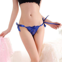 Women Blue Plus Size G-String Underwear