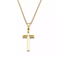 Stainless Steel Women Cross Necklace