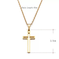 Stainless Steel Women Cross Necklace