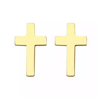 Stainless Steel Stud Cross Earring For Women