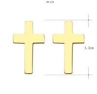 Stainless Steel Stud Cross Earring For Women