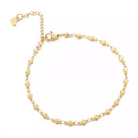 Stainless Steel Bead Chain Beach Anklet