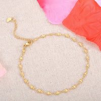 Stainless Steel Bead Chain Beach Anklet