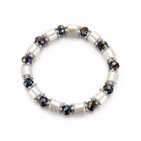 Women Fashion Hematite Stretch Beaded Bracelet