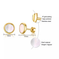 Women Stainless Steel Stud Gold Earring