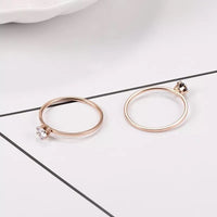 Women Stainless Steel Single Fine Ring