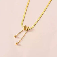 Women Stainless Steel Butterfly Necklace