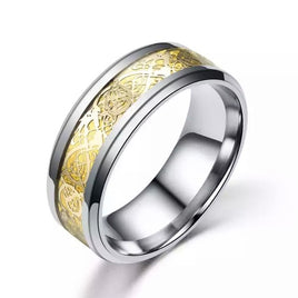 Stainless Steel Unisex Vintage Ring