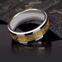 Stainless Steel Unisex Vintage Ring