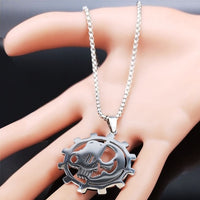 Stainless Steel Adeptus Pendant Necklace