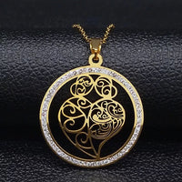 Women Fashion Heart Crystal Necklace