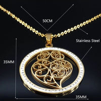 Women Fashion Heart Crystal Necklace