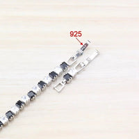 Women Black & White Cubic Zirconia Bracelet