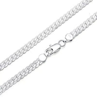 925 Silver Plated Unisex 5mm Snake Bracelet