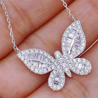 Luxury Butterfly 925 Sterling Silver Jewelry Set