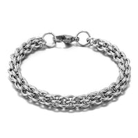 Vintage Stainless Steel Link Chain Bracelet