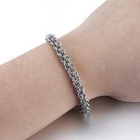 Vintage Stainless Steel Link Chain Bracelet