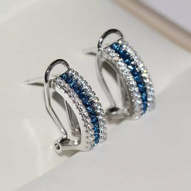 Women AAA Cubic Zirconia Stud Earring