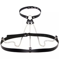 Women Leather Harness Bandage Body Belt