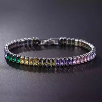 Women Rainbow Crystal Zirconia Bracelet