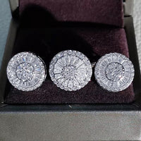 925 Sterling Silver Zircon Jewelry Set