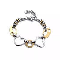 Women Stainless Steel Love Pendant Bracelet