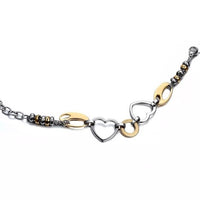 Women Stainless Steel Love Pendant Bracelet