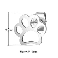 Stainless Steel Cute Dog Paw Earring