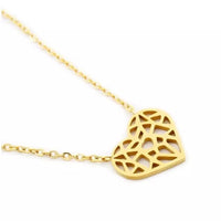 Heart Love Pendant Stainless Steel Necklace