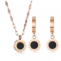 Stainless Steel Necklace & Earring Set