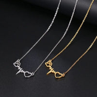 Women Stainless Steel Love Pendant Necklace