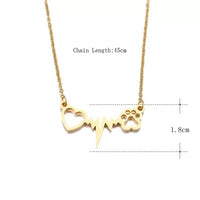 Women Stainless Steel Love Pendant Necklace