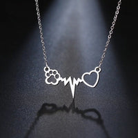 Women Stainless Steel Love Pendant Necklace